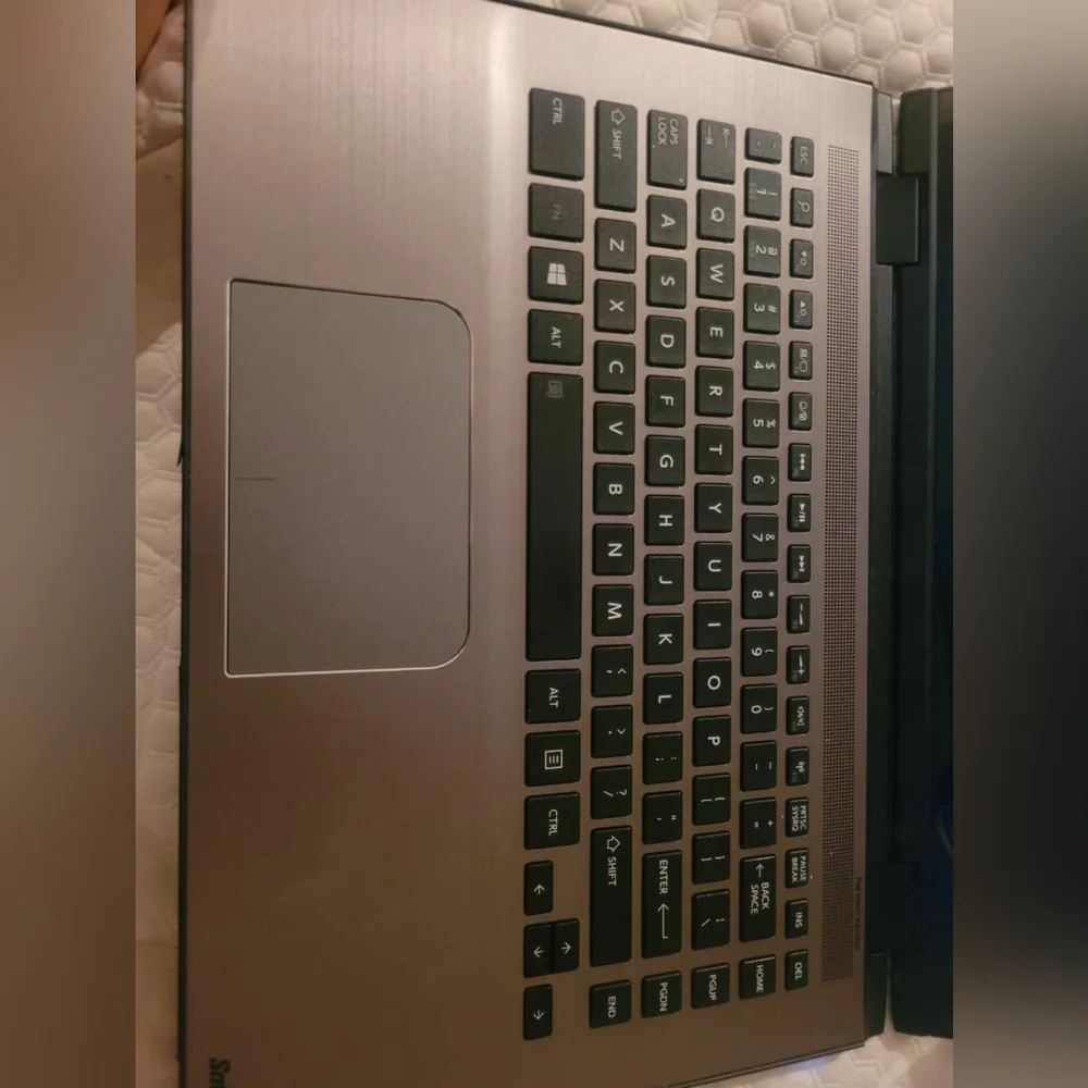 Toshiba screen featuring